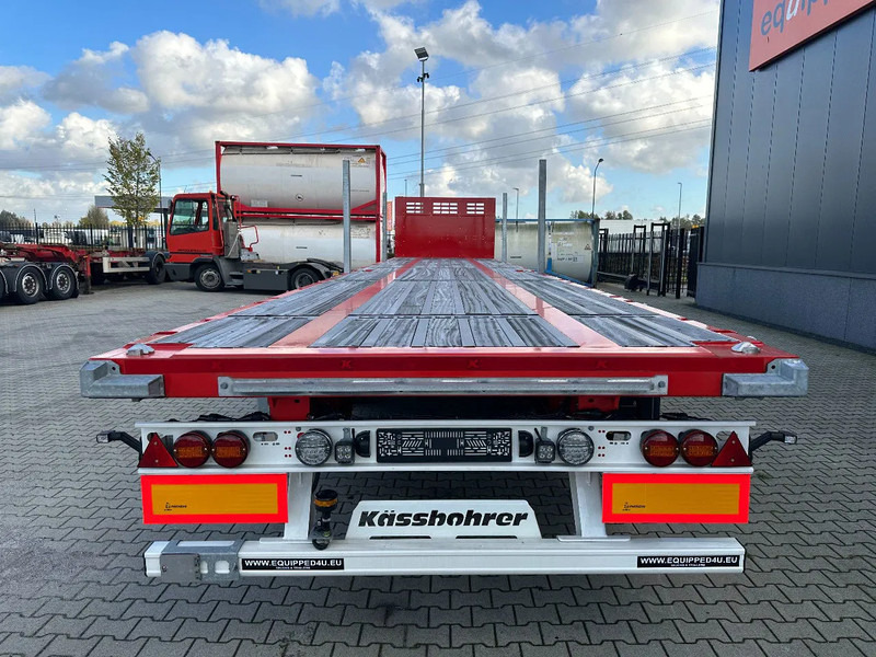 Kässbohrer nieuwe, direct leverbare Heavy-Duty platte oplegger, Heckbündig, Twistlocks (1x 40FT / 2x 20FT), rongpotten, schijfremmen, NL-re - Dropside/ Flatbed semi-trailer: picture 4 Kässbohrer nieuwe, direct leverbare Heavy-Duty platte oplegger, Heckbündig, Twistlocks (1x 40FT / 2x 20FT), rongpotten, schijfremmen, NL-re - Dropside/ Flatbed semi-trailer: picture 4