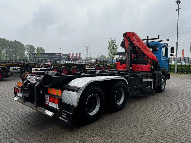 Hook lift truck, Crane truck MAN FE 410A, 6x4, EURO 2, Palfinger PK17000 Crane + VDL HOOK, full spring, manual gearbox, MOT 9/2025: picture 13