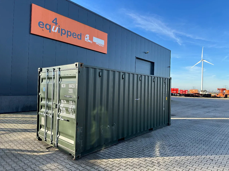 Onbekend TOP 20FT DV 8'6" containers ONE-WAY, 2x available, darkgreen - Shipping container: picture 1 Onbekend TOP 20FT DV 8'6" containers ONE-WAY, 2x available, darkgreen - Shipping container: picture 1