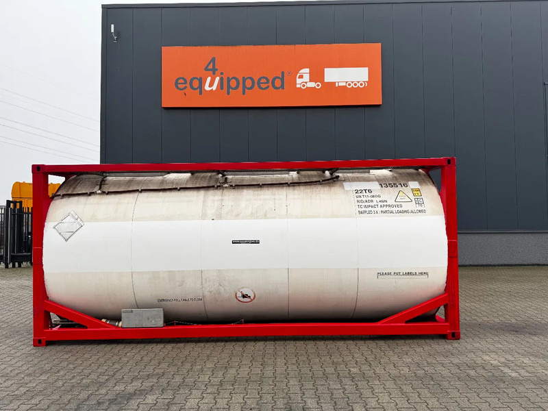 SINGAMAS 20FT ISO, 26.000L/1-COMP/3 BAFFELS/3 manholes, 5Y inspection: 07/2027 - Storage tank: picture 2 SINGAMAS 20FT ISO, 26.000L/1-COMP/3 BAFFELS/3 manholes, 5Y inspection: 07/2027 - Storage tank: picture 2