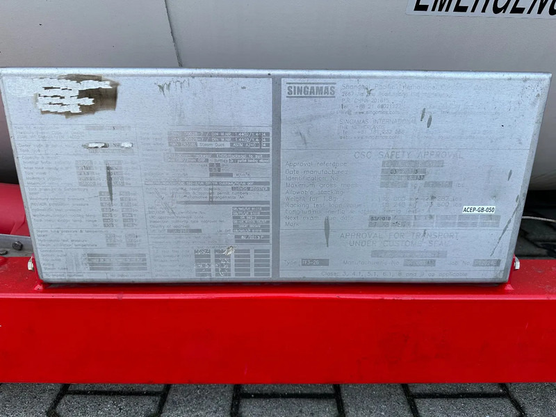 Leasing of SINGAMAS 20FT ISO, 26.000L/1-COMP/3 BAFFELS/3 manholes, ADR inspectio valid till: 07/2025 SINGAMAS 20FT ISO, 26.000L/1-COMP/3 BAFFELS/3 manholes, ADR inspectio valid till: 07/2025: picture 12
