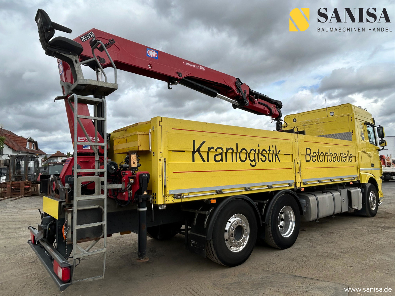 DAF XF 480/HMF 2530 L-CR Kran/Lenk/Lift/Baustoff - Dropside/ Flatbed truck: picture 5 DAF XF 480/HMF 2530 L-CR Kran/Lenk/Lift/Baustoff - Dropside/ Flatbed truck: picture 5