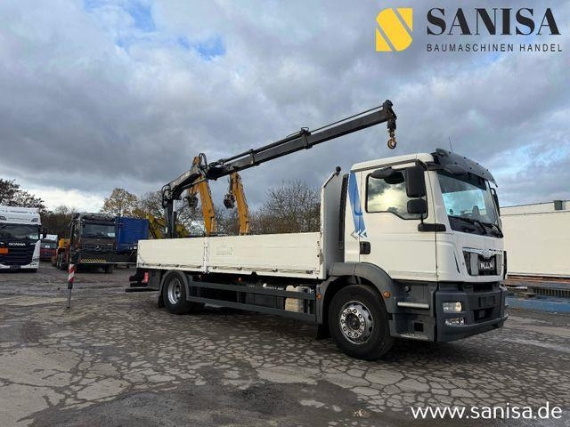 Dropside/ Flatbed truck Mercedes-Benz TGM 18.340/Kran Hiab 099 E-2 HIDUO: picture 8