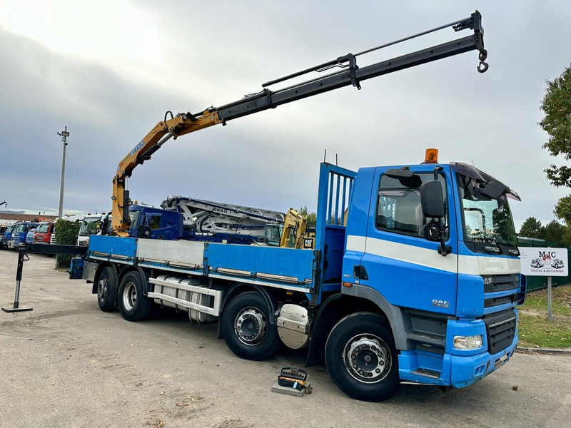 DAF CF 85.360 8x2 PLATFORM 7m35 + CRANE EFFER 165-3S + RADIO - MANUAL GEARBOX ZF - EURO 5 - BE TRUCK - Crane truck: picture 1 DAF CF 85.360 8x2 PLATFORM 7m35 + CRANE EFFER 165-3S + RADIO - MANUAL GEARBOX ZF - EURO 5 - BE TRUCK - Crane truck: picture 1