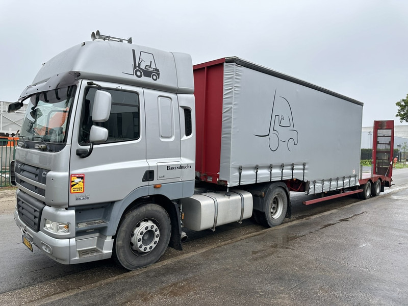 Tow truck DAF CF 85.360 + NOOTEBOOM - FORKLIFT CARRIER / HEFTRUCK TRANSPORTER / STAPLER TRANSPORTER: picture 1