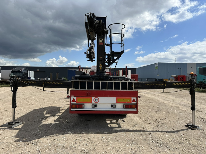 Dropside/ Flatbed semi-trailer Kwb 2-AXLES PLATFORM + CRANE + HIAB 377 E-4 HIPRO + JIB 100X-3 + RADIO + ROTATOR - SAF axles - AIR SUSPENISION - BELGIAN REG.: picture 10