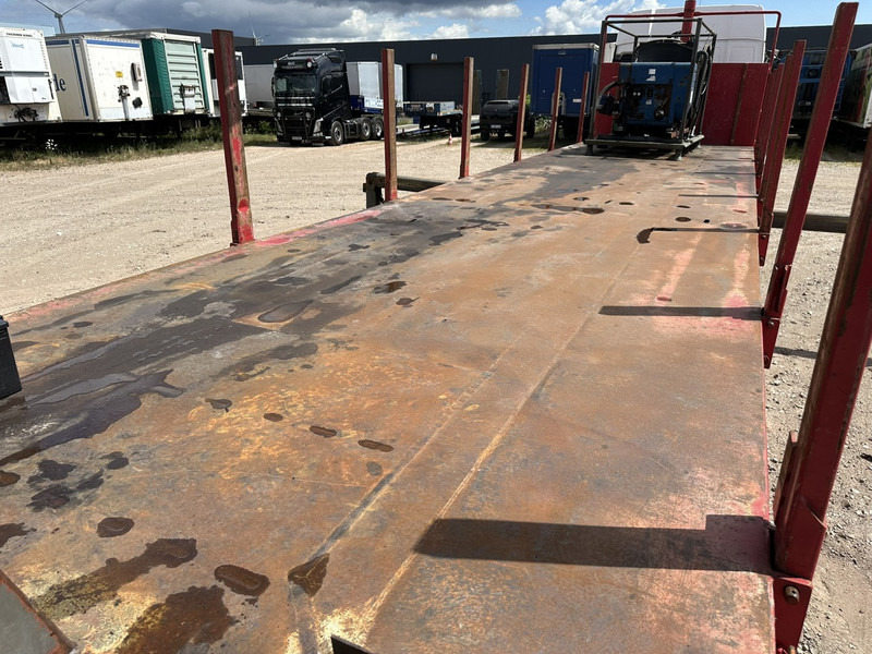 Dropside/ Flatbed semi-trailer Kwb 2-AXLES PLATFORM + CRANE + HIAB 377 E-4 HIPRO + JIB 100X-3 + RADIO + ROTATOR - SAF axles - AIR SUSPENISION - BELGIAN REG.: picture 15