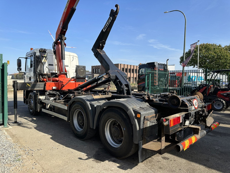 Hook lift truck, Crane truck MAN TGA 33.360 6x4 HAAKSYSTEEM + KRAAN PALFINGER PK 15002 - MANUEEL - BLADVERIGN - NAAFREDUCTIE - BE TRUCK: picture 19