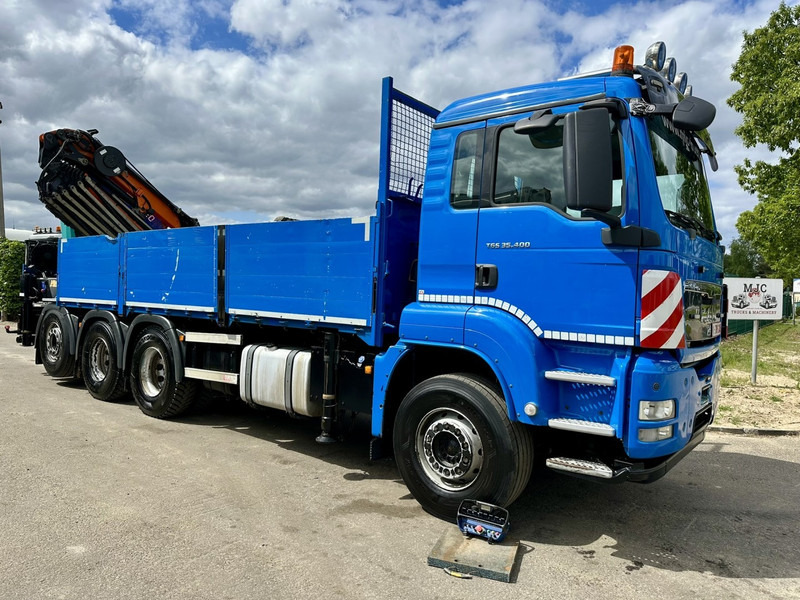 MAN TGS 35.400 8x4 TRIDEM + (32.5m) CRANE HMF 4720 K6 + JIB FJ1000 K4 - PLATFORM 6m - LIFT/STEERING - RADIO - 5E F - BE TRUCK - Crane truck: picture 2 MAN TGS 35.400 8x4 TRIDEM + (32.5m) CRANE HMF 4720 K6 + JIB FJ1000 K4 - PLATFORM 6m - LIFT/STEERING - RADIO - 5E F - BE TRUCK - Crane truck: picture 2