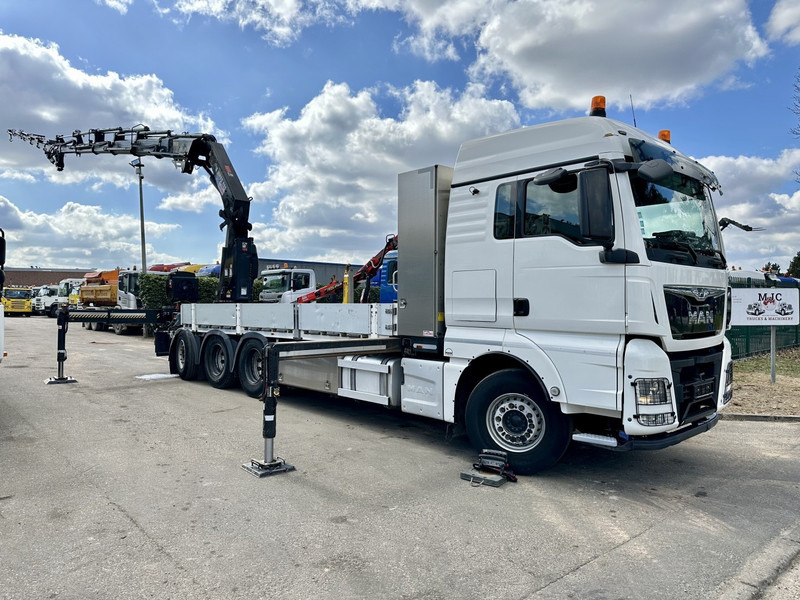 MAN TGX 35.420 8x4-4 TRIDEM + CRANE (26m!) HIAB X-HIPRO 408 E-5 + JIB 100X-5 - PLATFORM 6m40 - *306.245km* - BE TRUCK - Crane truck: picture 1 MAN TGX 35.420 8x4-4 TRIDEM + CRANE (26m!) HIAB X-HIPRO 408 E-5 + JIB 100X-5 - PLATFORM 6m40 - *306.245km* - BE TRUCK - Crane truck: picture 1