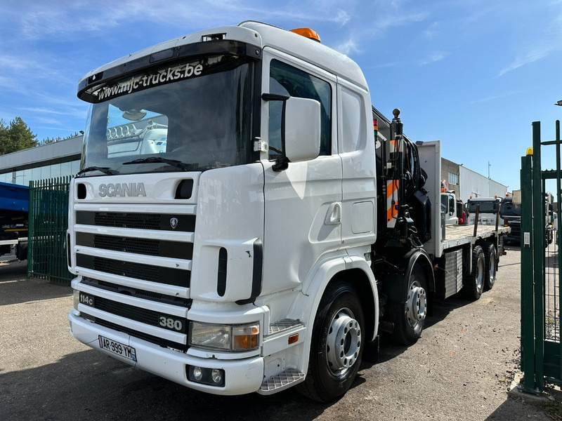 Scania 114C-380 8x4 + CRANE HIAB 700 E-5 - PLATFORM 6m80 + TWISTLOCKS - MANUAL - RETARDER - STEEL SPRING / BIG AXLE HUB REDUCTION - AP ACHSEN - Crane truck: picture 3 Scania 114C-380 8x4 + CRANE HIAB 700 E-5 - PLATFORM 6m80 + TWISTLOCKS - MANUAL - RETARDER - STEEL SPRING / BIG AXLE HUB REDUCTION - AP ACHSEN - Crane truck: picture 3