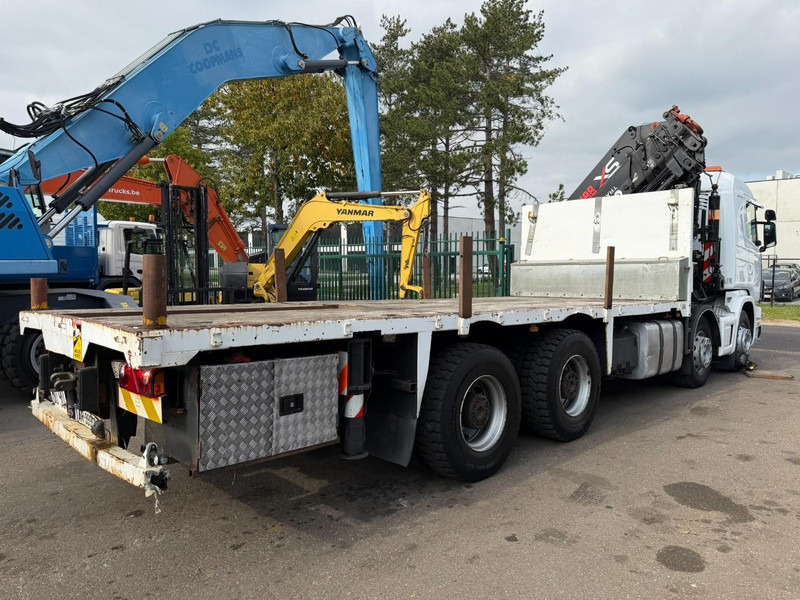 Scania 114C-380 8x4 PRITSCHE + KRAN HIAB 700 E-5 - PLATFORM 6m80 + TWISTLOCKS - MANUAL - RETARDER - STEEL SPRING / BIG AXLE HUB REDUCTION - AP ACHSEN - Dropside/ Flatbed truck, Crane truck: picture 4 Scania 114C-380 8x4 PRITSCHE + KRAN HIAB 700 E-5 - PLATFORM 6m80 + TWISTLOCKS - MANUAL - RETARDER - STEEL SPRING / BIG AXLE HUB REDUCTION - AP ACHSEN - Dropside/ Flatbed truck, Crane truck: picture 4