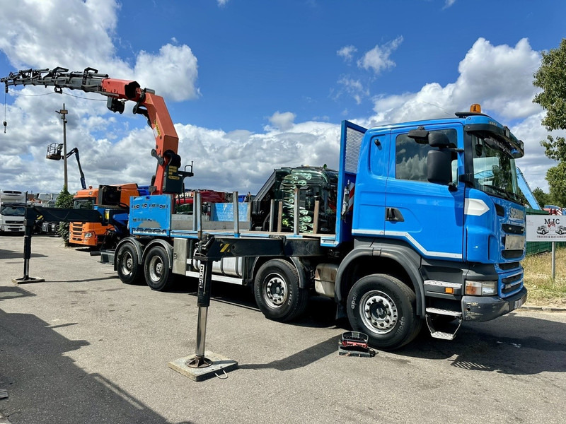 Scania G440 8x4 + (26.5m!) CRANE PALFINGER PK78002 SH G 8x + 1 + WINCH - PLATFORM 6m25 - MANUAL - HUB REDUCTION - STEEL SPRING - EURO 5 - BE TRUCK - Crane truck: picture 1 Scania G440 8x4 + (26.5m!) CRANE PALFINGER PK78002 SH G 8x + 1 + WINCH - PLATFORM 6m25 - MANUAL - HUB REDUCTION - STEEL SPRING - EURO 5 - BE TRUCK - Crane truck: picture 1