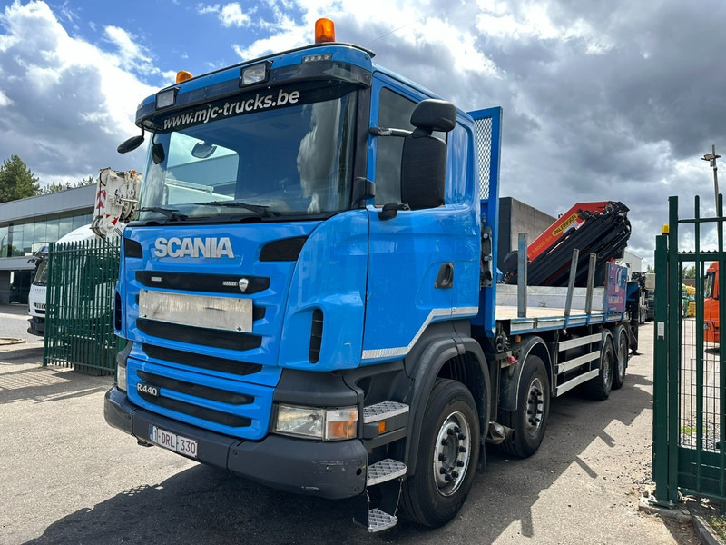 Scania G440 8x4 PRITSCHE + KRAN (26.5m!) PALFINGER PK78002 SH G 8x + 1 + WINCH - PLATFORM 6m25 - MANUAL - HUB REDUCTION - STEEL SPRING - EURO 5 - BE TRUCK - Dropside/ Flatbed truck, Crane truck: picture 3 Scania G440 8x4 PRITSCHE + KRAN (26.5m!) PALFINGER PK78002 SH G 8x + 1 + WINCH - PLATFORM 6m25 - MANUAL - HUB REDUCTION - STEEL SPRING - EURO 5 - BE TRUCK - Dropside/ Flatbed truck, Crane truck: picture 3