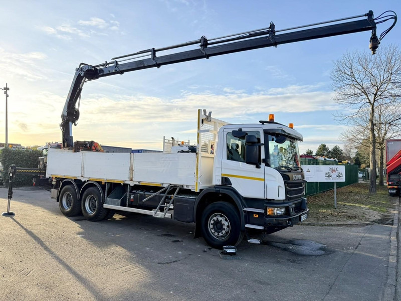 Scania P410 6x4 + CRANE HIAB X-HIDUO 188 ES-4 - RETARDER - ROTATOR - PLATFORM 6m80 - BIG AXLES HUB REDUCTION - STEEL SPRING - TUV 05/2026 - Crane truck: picture 1 Scania P410 6x4 + CRANE HIAB X-HIDUO 188 ES-4 - RETARDER - ROTATOR - PLATFORM 6m80 - BIG AXLES HUB REDUCTION - STEEL SPRING - TUV 05/2026 - Crane truck: picture 1