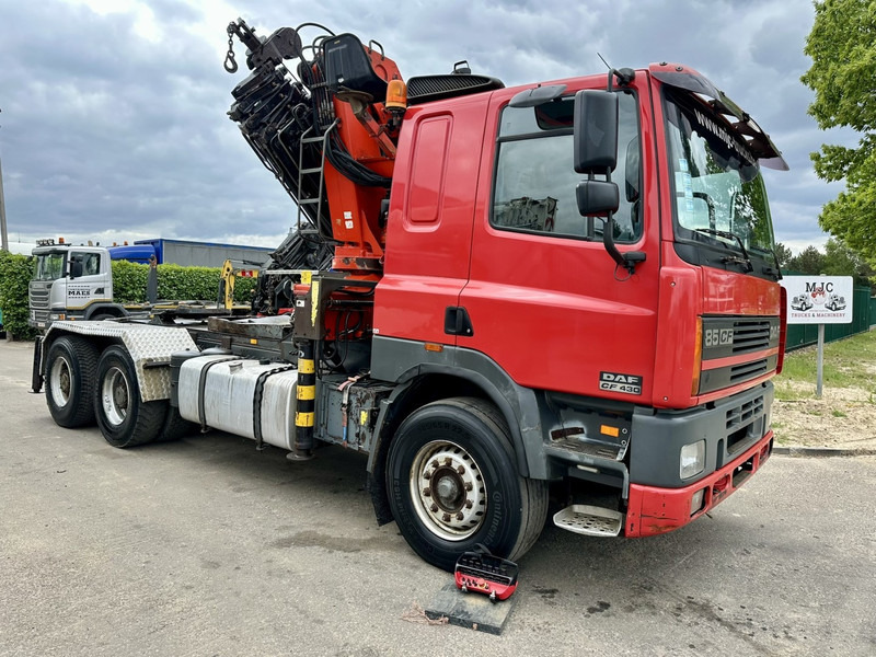 DAF 85 CF 430 6x4 TRACTOR + CRANE PK 32.000 F (7x) + WINCH - EURO 2 - MANUAL ZF - HUB REDUCTION / STEEL SPRING - BE TRUCK - Tractor unit: picture 1 DAF 85 CF 430 6x4 TRACTOR + CRANE PK 32.000 F (7x) + WINCH - EURO 2 - MANUAL ZF - HUB REDUCTION / STEEL SPRING - BE TRUCK - Tractor unit: picture 1
