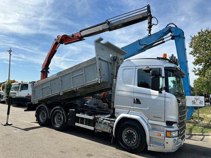 Scania R520 6x4 TRACTOR + TIPPER + CRANE PALFINGER PK 15002 A - RETARDER - *FULL AIR* - EUR 6 - BE TRUCK - Tractor unit: picture 3 Scania R520 6x4 TRACTOR + TIPPER + CRANE PALFINGER PK 15002 A - RETARDER - *FULL AIR* - EUR 6 - BE TRUCK - Tractor unit: picture 3