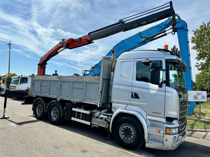 Scania R520 6x4 TRACTOR + TIPPER + CRANE PALFINGER PK 15002 A - RETARDER - *FULL AIR* - EUR 6 - BE TRUCK - Tractor unit: picture 5 Scania R520 6x4 TRACTOR + TIPPER + CRANE PALFINGER PK 15002 A - RETARDER - *FULL AIR* - EUR 6 - BE TRUCK - Tractor unit: picture 5