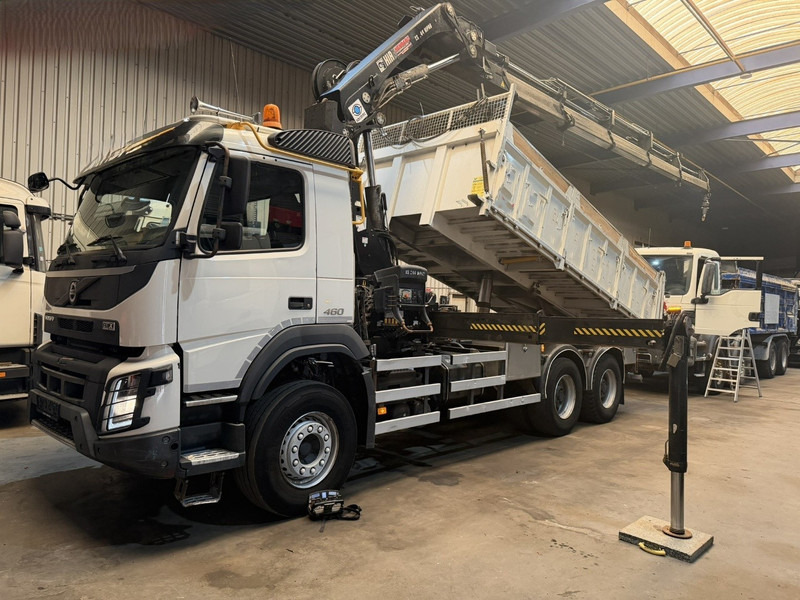 Volvo FMX 460 6x4 TIPPER + CRANE HIAB 244 E-5 HIPRO - ROTATOR - RADIO - *349.000km* - EURO 6 - BE TRUCK - Tipper, Crane truck: picture 1 Volvo FMX 460 6x4 TIPPER + CRANE HIAB 244 E-5 HIPRO - ROTATOR - RADIO - *349.000km* - EURO 6 - BE TRUCK - Tipper, Crane truck: picture 1