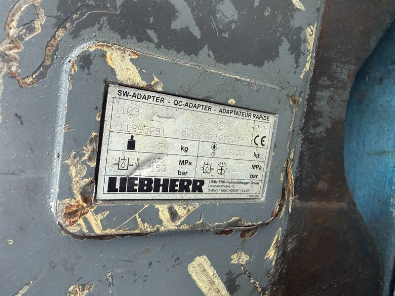 Quick coupler for Construction machinery Liebherr SWA48 - 323F Likufix: picture 17