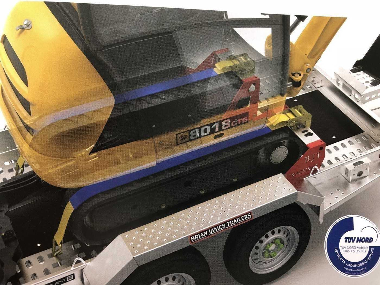 Plant trailer BRIAN_JAMES Digger Plant 543-2813-27-2-13T Maschinentranspor: picture 29