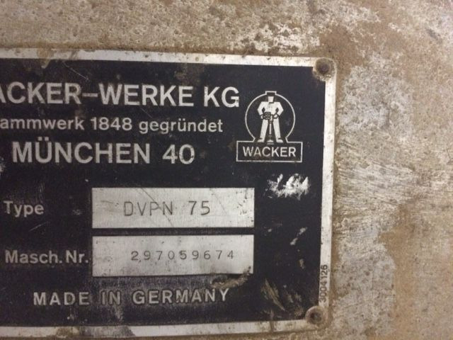 Rüttelplatte Wacker DVPN 75 - Vibratory plate: picture 3 Rüttelplatte Wacker DVPN 75 - Vibratory plate: picture 3