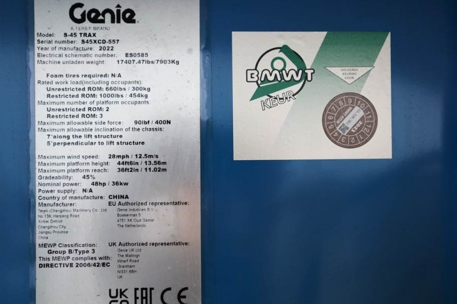 Genie S45XC Trax Valid inspection, *Guarantee! Diesel, 4 - Telescopic boom: picture 5 Genie S45XC Trax Valid inspection, *Guarantee! Diesel, 4 - Telescopic boom: picture 5