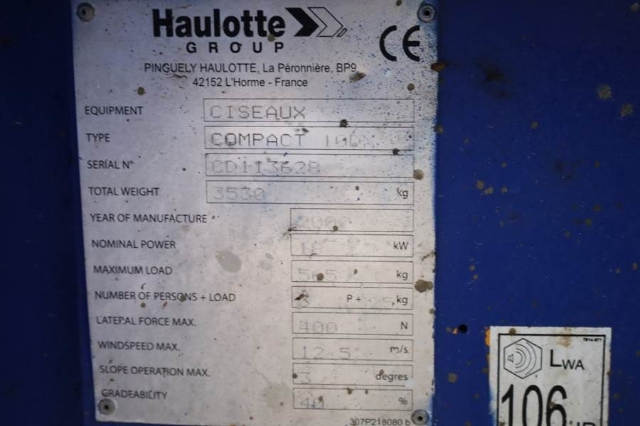 Scissor lift Haulotte COMPACT 10DX Diesel, 4x4 Drive, 10.15m Working Hei: picture 6