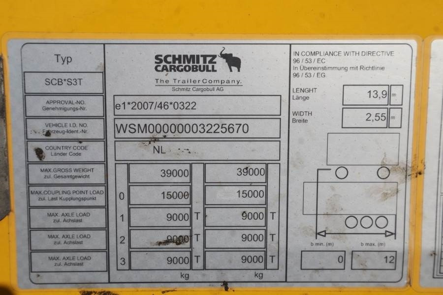 Curtainsider trailer Schmitz Cargobull SCB3ST CoC Documents, TuV Loading Certif: picture 6