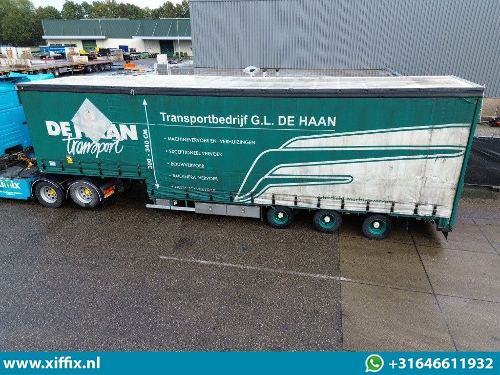 DRACO 3-ass. Semi dieplader met huifopbouw / 2x gestuurd - Low loader semi-trailer: picture 2 DRACO 3-ass. Semi dieplader met huifopbouw / 2x gestuurd - Low loader semi-trailer: picture 2