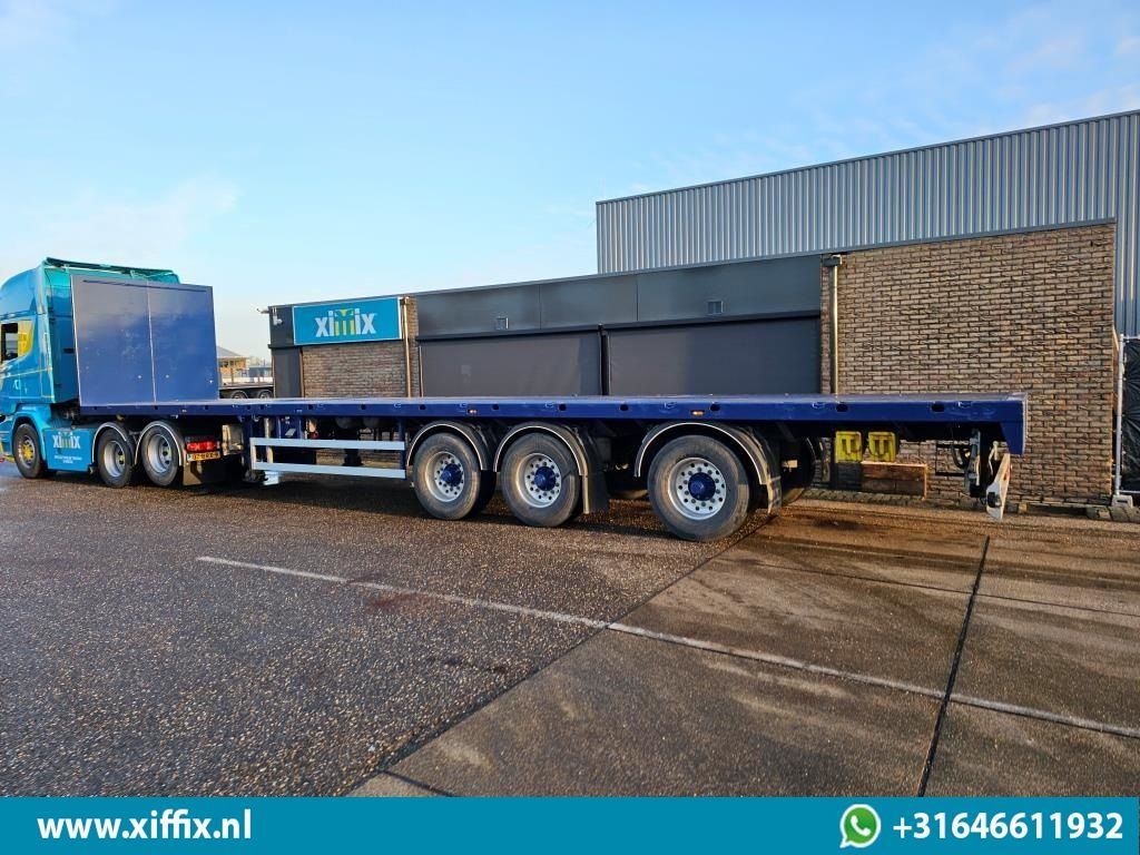 Dropside/ Flatbed semi-trailer Doll 3-ass. Vlakke uitschuifbare oplegger / Naloop gestuurd / 14091: picture 8