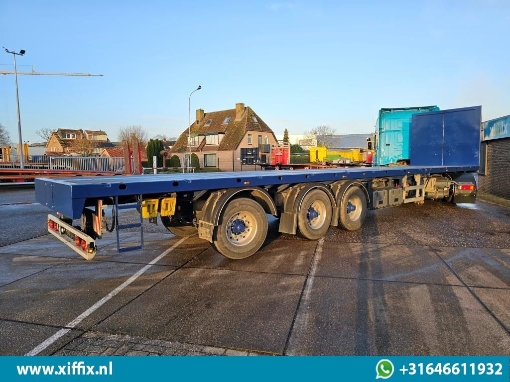 Dropside/ Flatbed semi-trailer Doll 3-ass. Vlakke uitschuifbare oplegger / Naloop gestuurd / 14091: picture 10