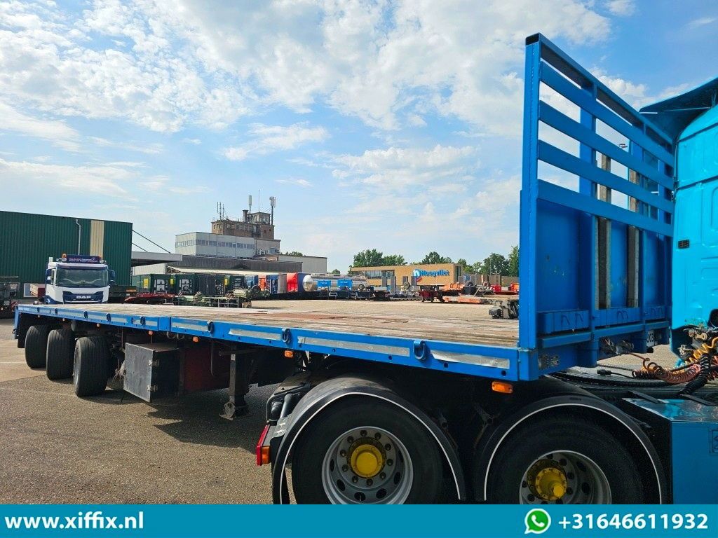 Lako 3-ass. Vlakke dubbel 2x uitschuifbare oplegger / 3x gestuurd - Dropside/ Flatbed semi-trailer: picture 4 Lako 3-ass. Vlakke dubbel 2x uitschuifbare oplegger / 3x gestuurd - Dropside/ Flatbed semi-trailer: picture 4