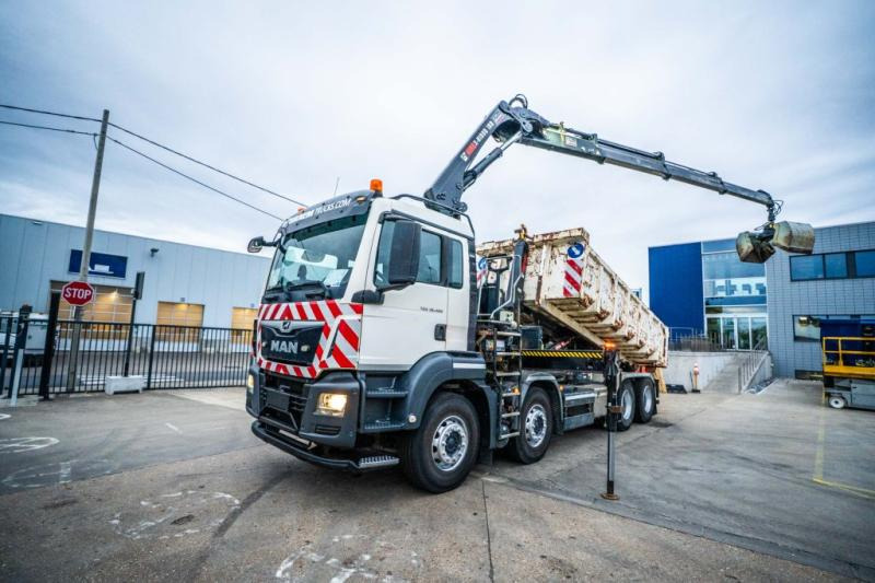 MAN TGS 32.420 BL + HIAB X-HIDUO 188/3x - Hook lift truck, Crane truck: picture 1 MAN TGS 32.420 BL + HIAB X-HIDUO 188/3x - Hook lift truck, Crane truck: picture 1