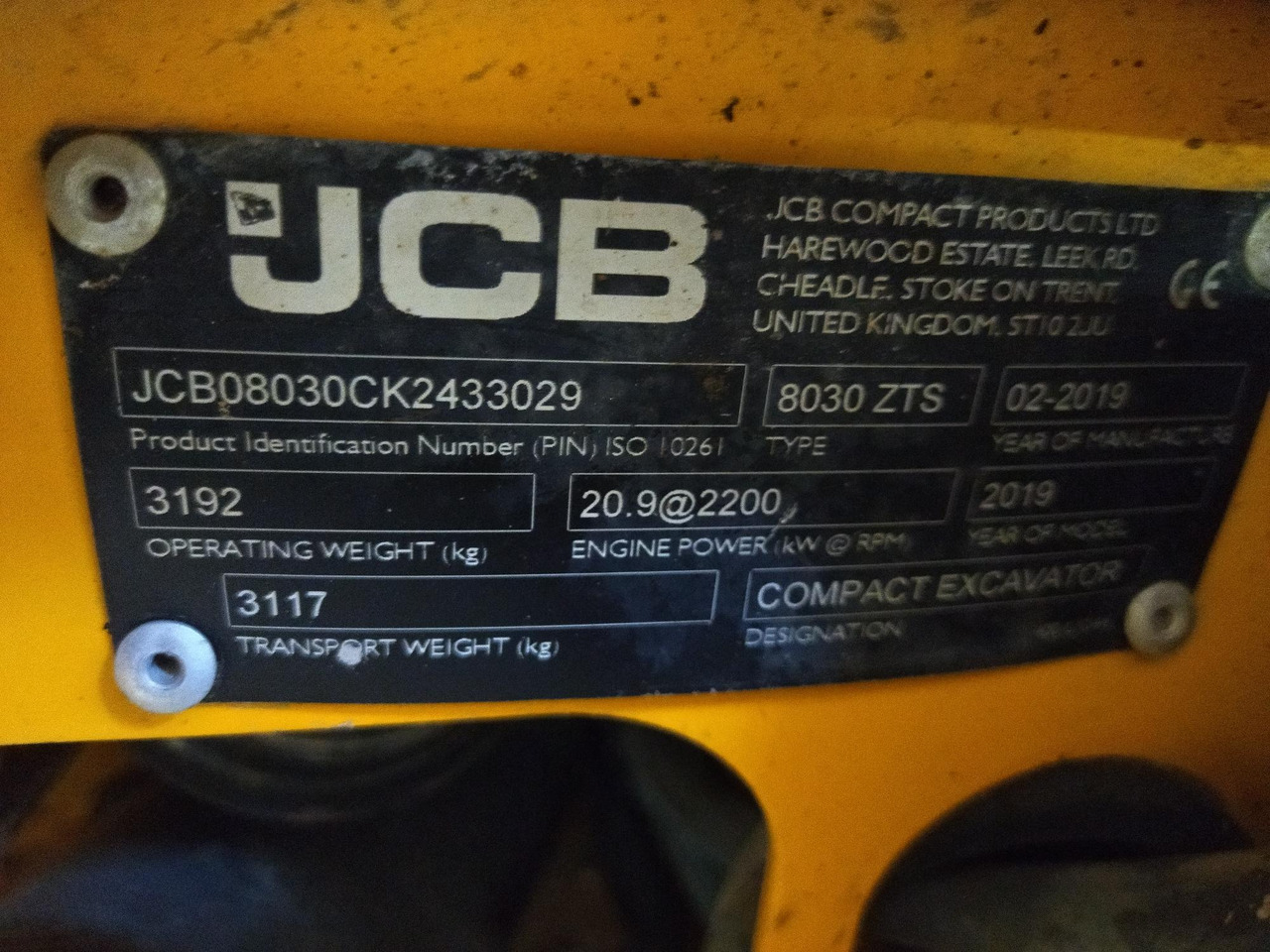 Mini excavator JCB 8030ZTS: picture 9
