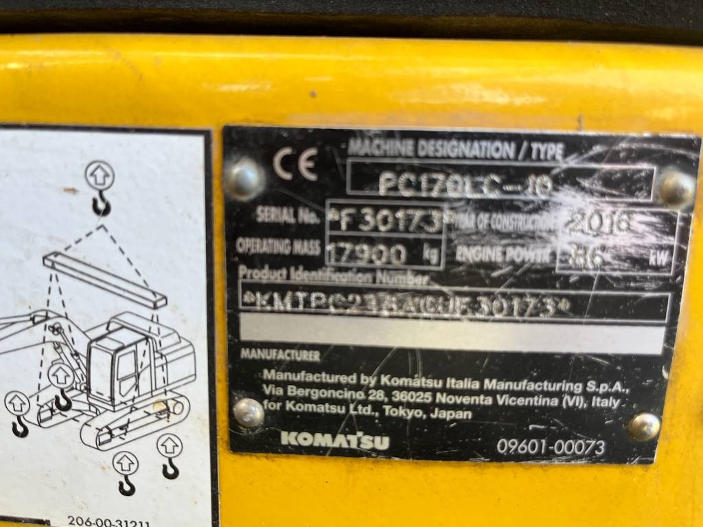 Crawler excavator Komatsu PC 170 LC-10: picture 12