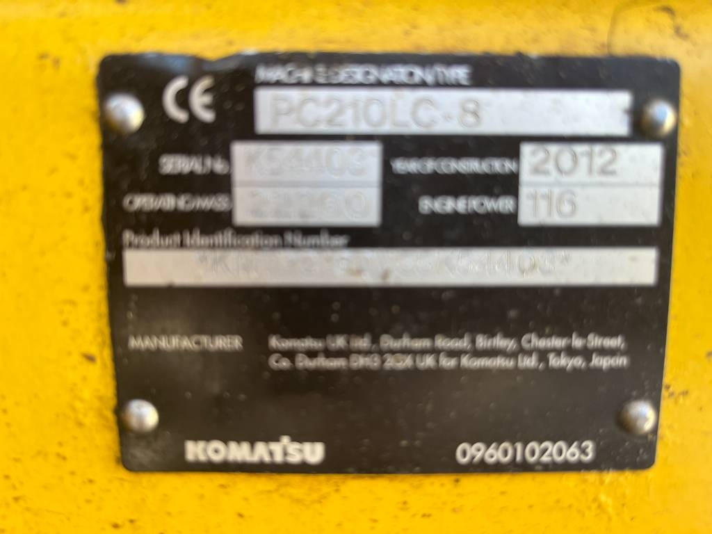 Crawler excavator Komatsu PC 210 LC-8: picture 8 Crawler excavator Komatsu PC 210 LC-8: picture 8