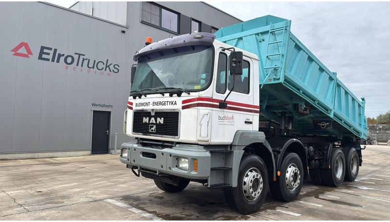 MAN 35.414 (6 CYLINDER / GOOD CONDITION / 8X4 / BIG AXLE / STEEL SUSP.) - Tipper: picture 1 MAN 35.414 (6 CYLINDER / GOOD CONDITION / 8X4 / BIG AXLE / STEEL SUSP.) - Tipper: picture 1