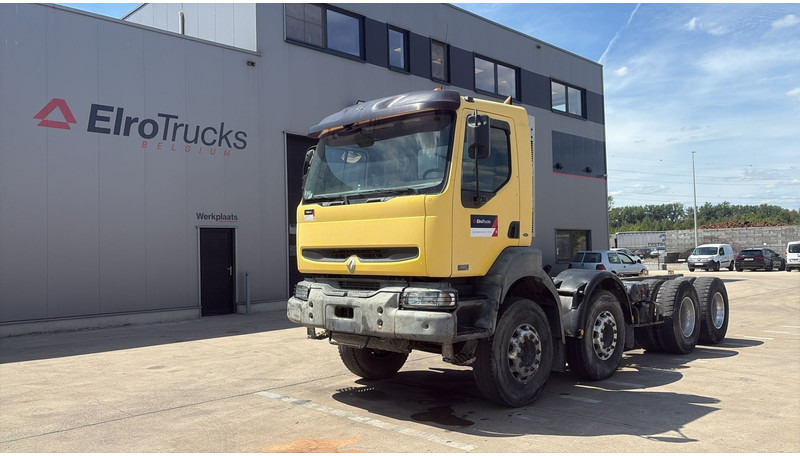 Renault KERAX 420 (BOITE MANUELLE / 8X4 / LAMES / MANUAL GEARBOX) - Cab chassis truck: picture 1 Renault KERAX 420 (BOITE MANUELLE / 8X4 / LAMES / MANUAL GEARBOX) - Cab chassis truck: picture 1