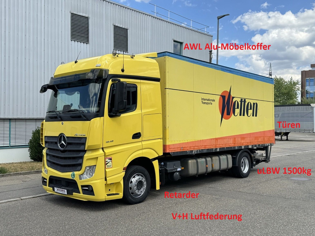 Mercedes-Benz Actros 1848 LL Gr.Haus AWL-Möbelkoffer uLBW - Box truck: picture 1 Mercedes-Benz Actros 1848 LL Gr.Haus AWL-Möbelkoffer uLBW - Box truck: picture 1