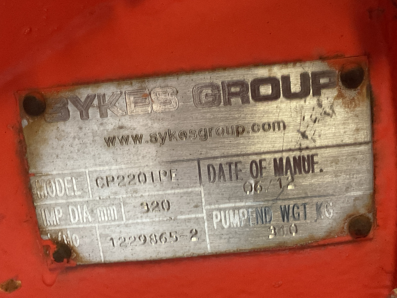 Water pump Sykes CP220i water pump, very complete. Perkins powered water pump.: picture 10