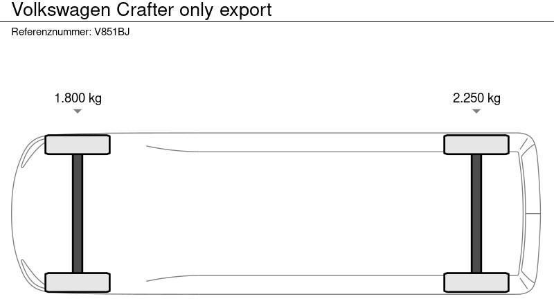 Box van Volkswagen Crafter only export: picture 16
