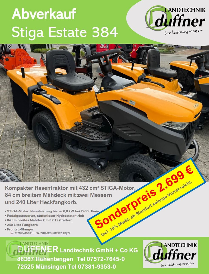 Stiga Stiga Estate 384 Hydr - Garden mower: picture 1 Stiga Stiga Estate 384 Hydr - Garden mower: picture 1