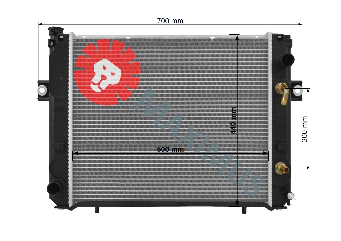 KOMATSU FG18MF037 - Radiator for Forklift: picture 2 KOMATSU FG18MF037 - Radiator for Forklift: picture 2