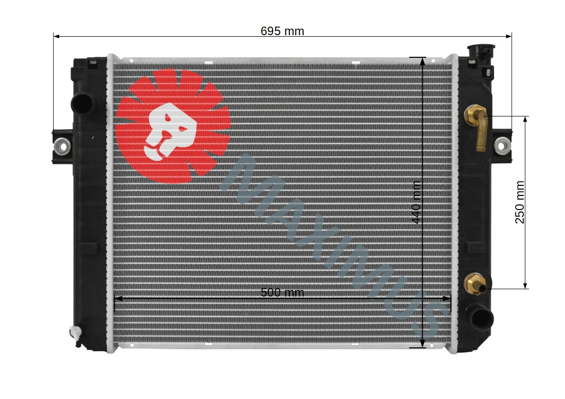 TOYOTA 6FG10 6FG14 6FG15 6FG18 6FD10 6FD14 6FD15 6FD18 - Radiator for Forklift: picture 2 TOYOTA 6FG10 6FG14 6FG15 6FG18 6FD10 6FD14 6FD15 6FD18 - Radiator for Forklift: picture 2