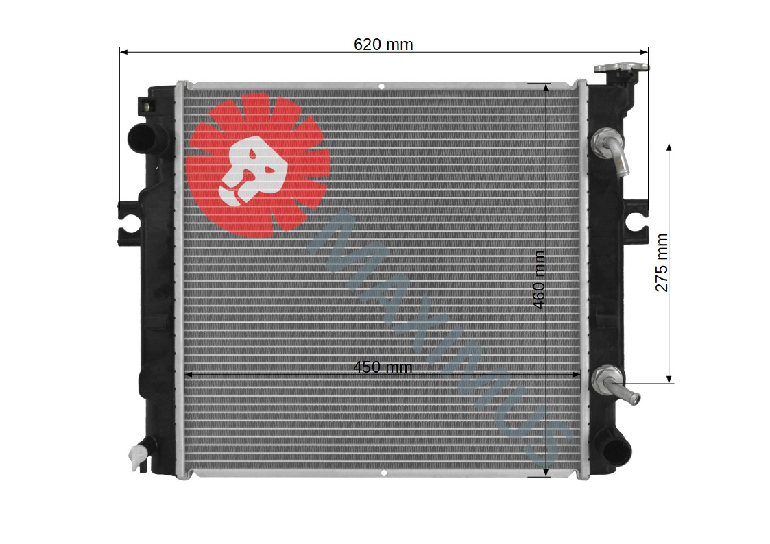 TOYOTA 7FDU15 , 7FDU18 , 7FGU15 , 7FGU18 , 7FGCU20 , 7FGUC25 , 7FGUC30 , 7FGUC32 - Radiator for Forklift: picture 2 TOYOTA 7FDU15 , 7FDU18 , 7FGU15 , 7FGU18 , 7FGCU20 , 7FGUC25 , 7FGUC30 , 7FGUC32 - Radiator for Forklift: picture 2