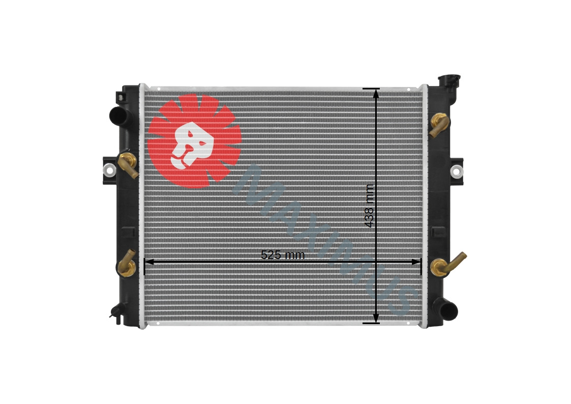 TOYOTA 7FGCU35 , 7FGCU45 - Radiator for Forklift: picture 2 TOYOTA 7FGCU35 , 7FGCU45 - Radiator for Forklift: picture 2