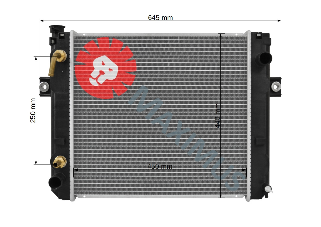 TOYOTA FORKLIFT WÓZEK WIDŁOWY - Radiator for Forklift: picture 2 TOYOTA FORKLIFT WÓZEK WIDŁOWY - Radiator for Forklift: picture 2
