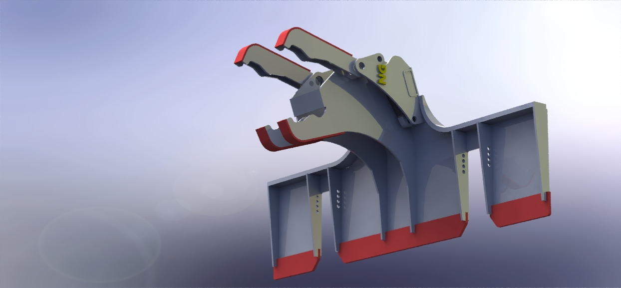 Grapple for Excavator SLEEPER CHANGER - NG ATTACHMENTS: picture 12 Grapple for Excavator SLEEPER CHANGER - NG ATTACHMENTS: picture 12