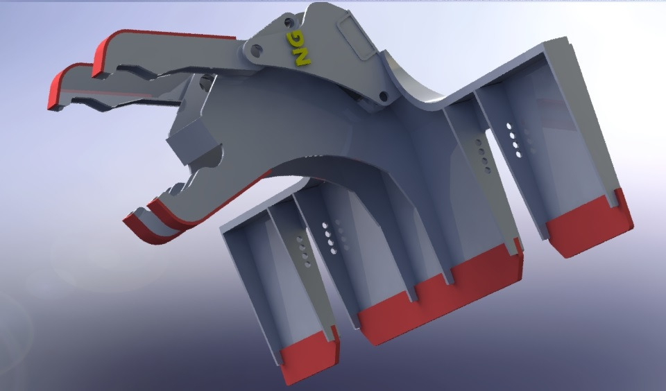 Grapple for Excavator SLEEPER CHANGER - NG ATTACHMENTS: picture 14 Grapple for Excavator SLEEPER CHANGER - NG ATTACHMENTS: picture 14